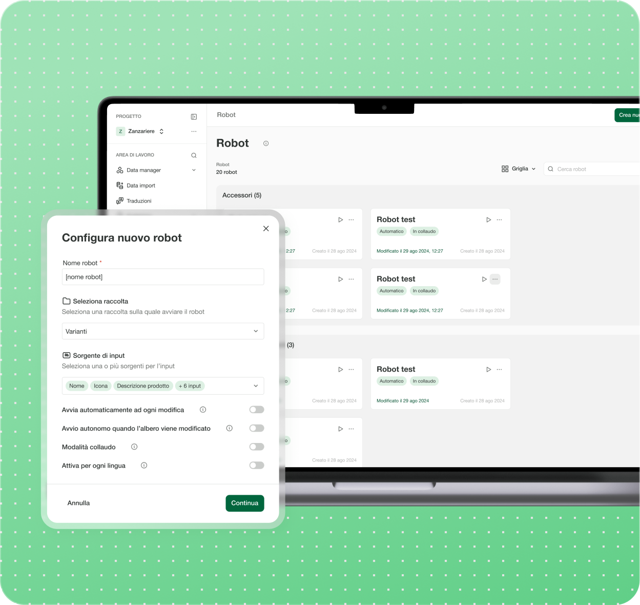 Computer sulla schermata di On Page®