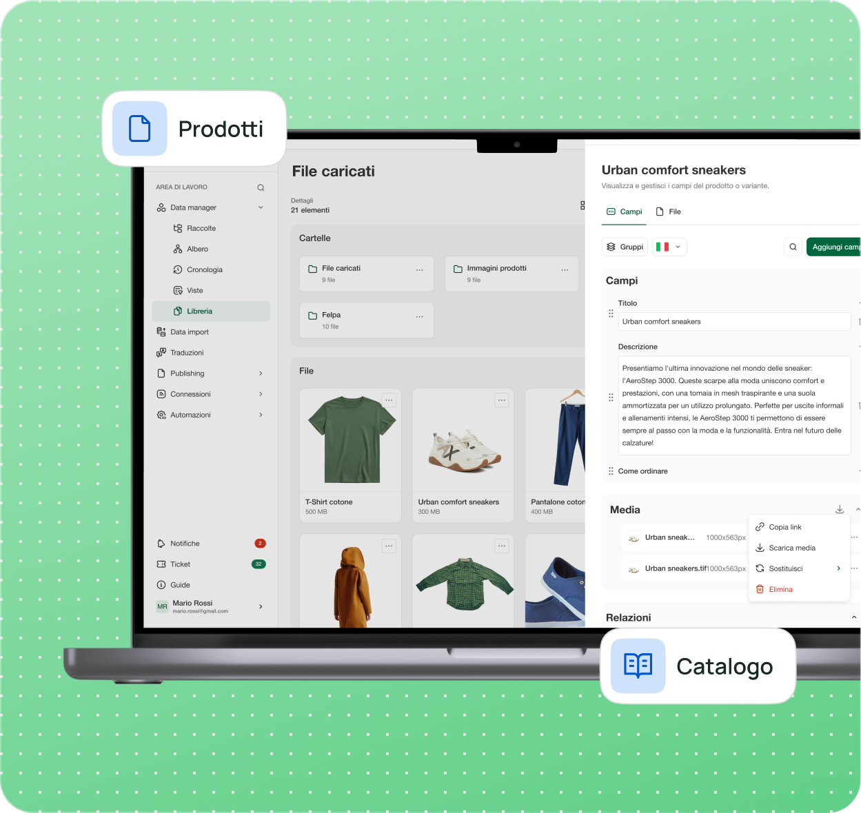 Computer sulla schermata di On Page®
