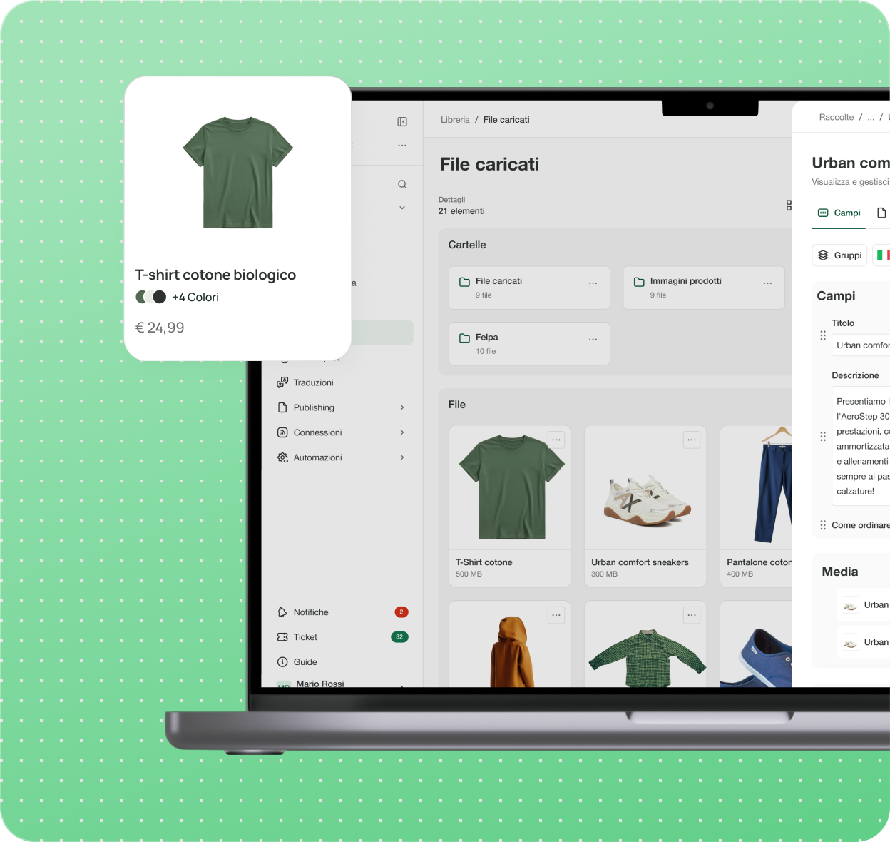 Computer sulla schermata di On Page®