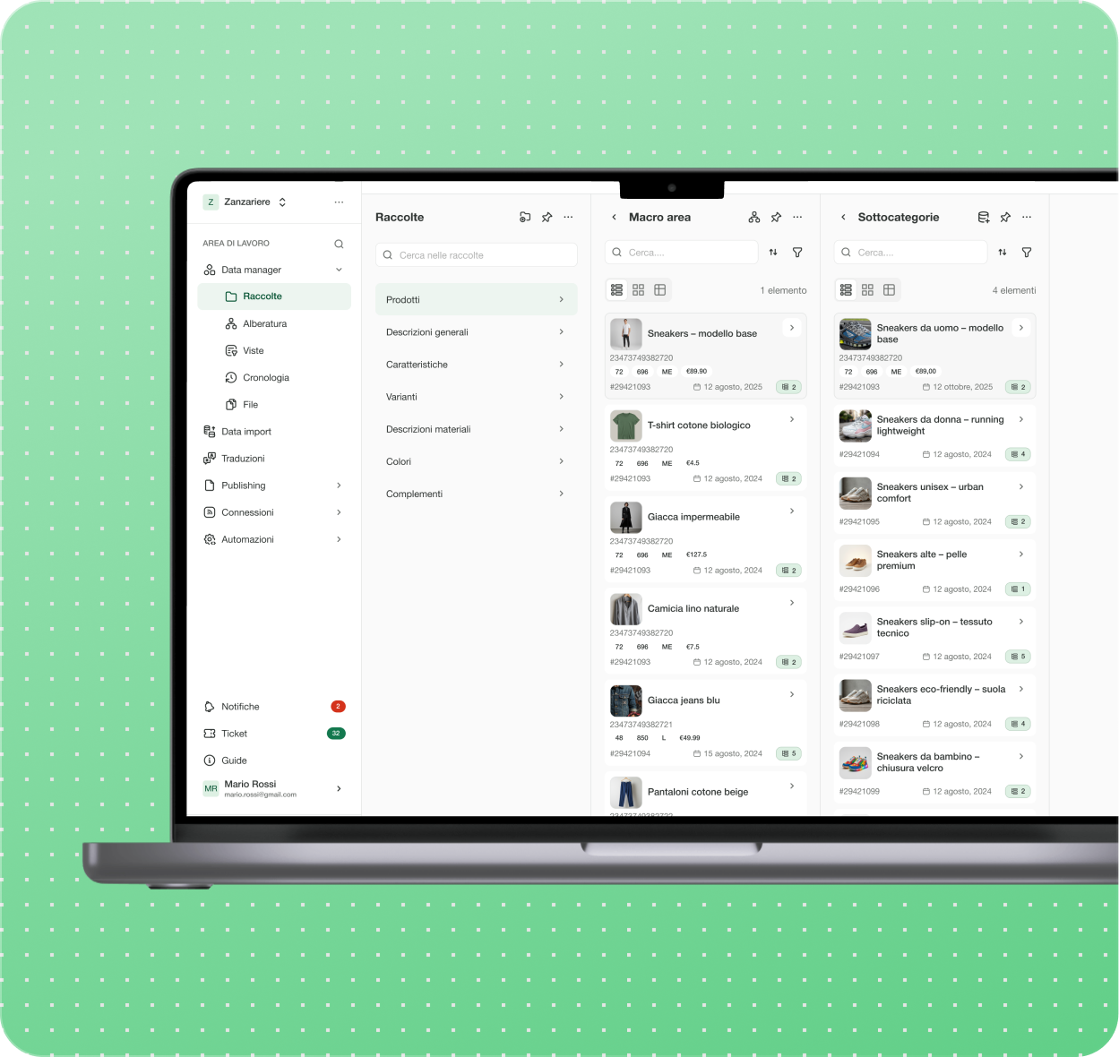Computer sulla schermata di On Page®