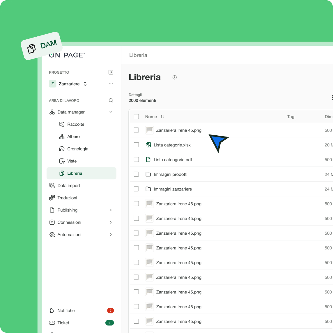 Immagini, video e documenti, tutti dove devono stare.