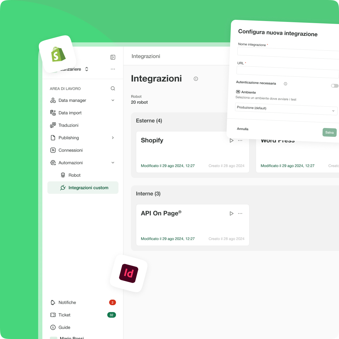 Collegato a tutti i tuoi strumenti.