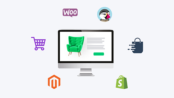 PIM integrations with Magento, Prestahop, Woocommerce, Storeden and Shopify